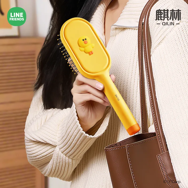 QILIN x LINE FRIEDNS Oval Massage Air Cushion Comb Straight Hair Smooth And Non Tangle, High Hairline Comb-13
