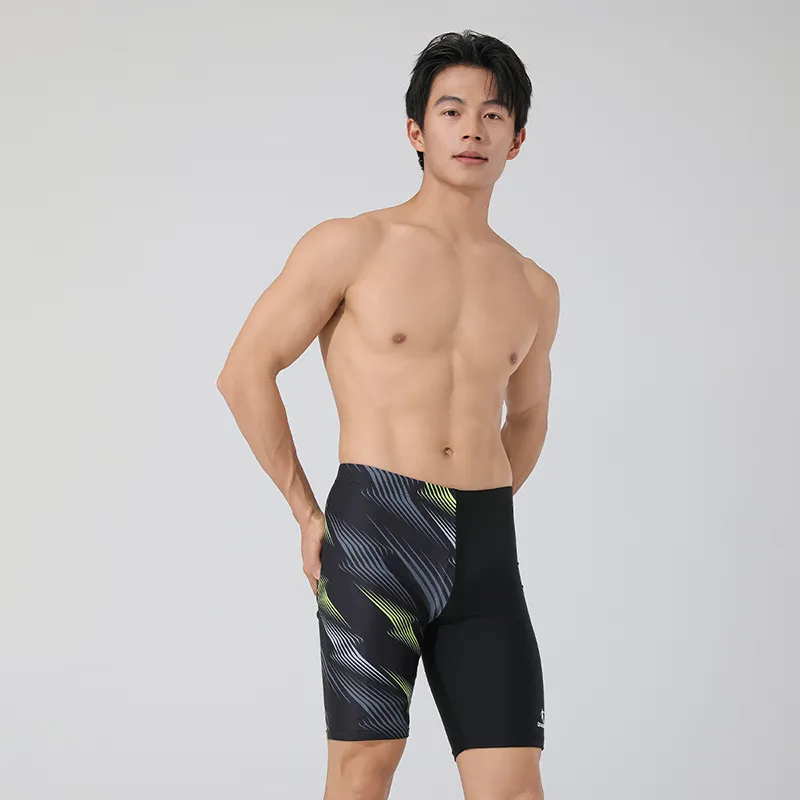QIAODAN Mid Length Adults Swimming Shorts Men's-4