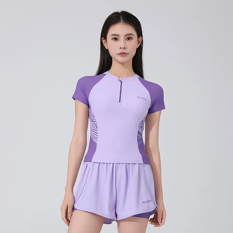 QIAODAN Adults Two Piece Swimsuit Women's Purple-2