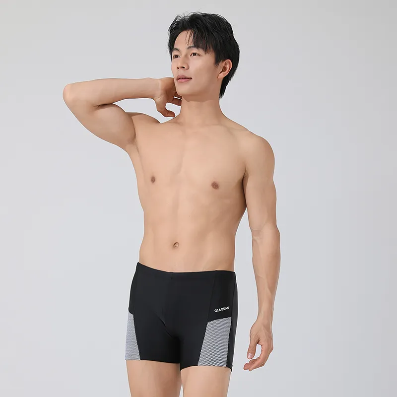 QIAODAN Adults Swimming Shorts Men's Black-3