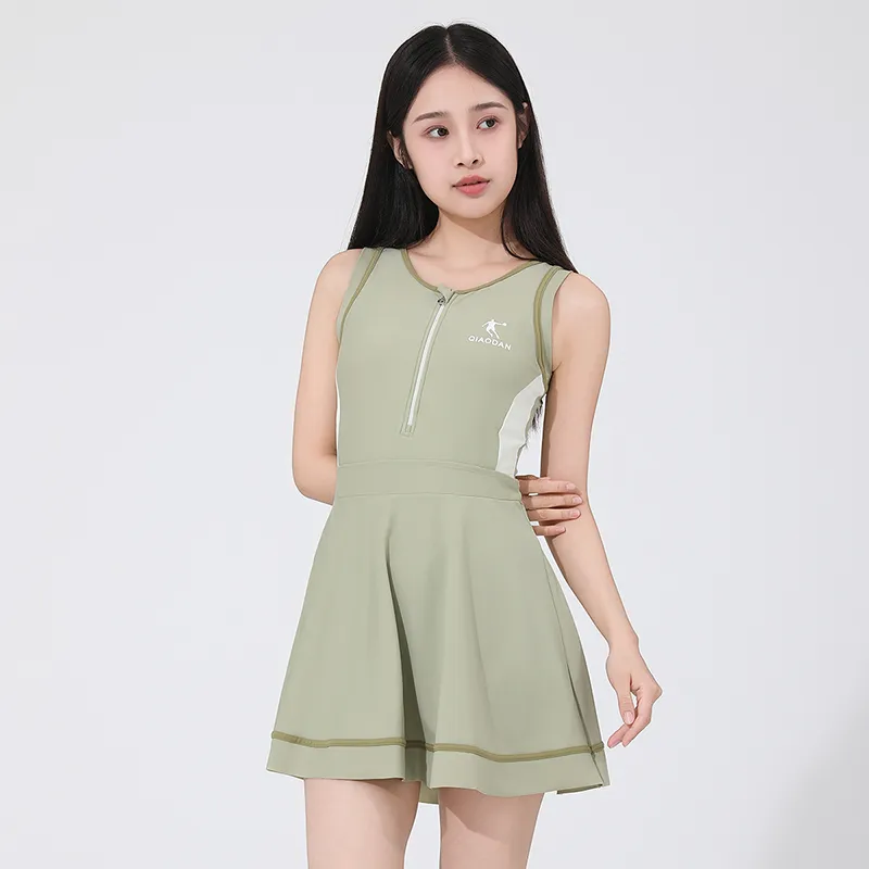 QIAODAN Adults One Piece Swim Dresses & Skirts Women's-2