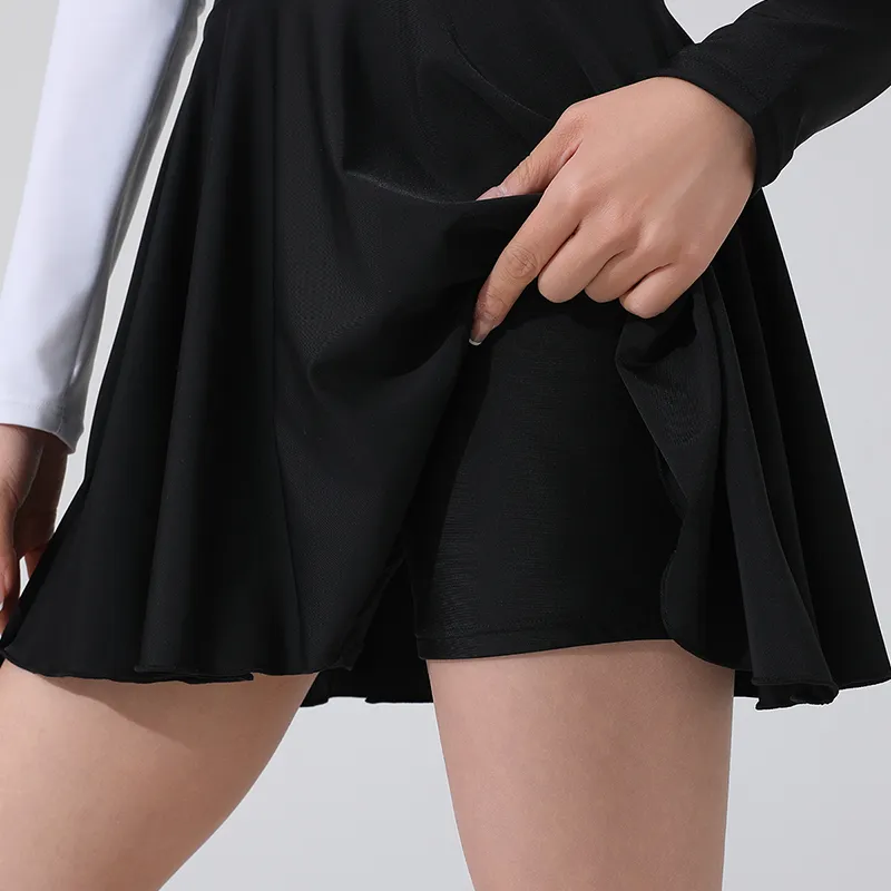 QIAODAN Adults One Piece Swim Dresses & Skirts Women's-5