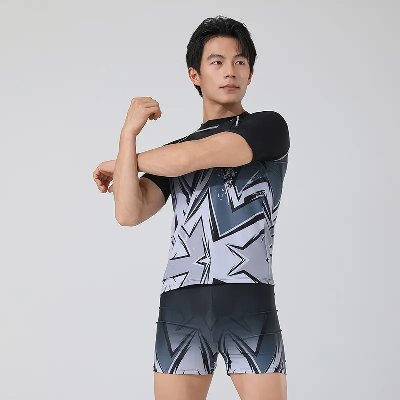 QIAODAN Men's Swimwear Men Black-5