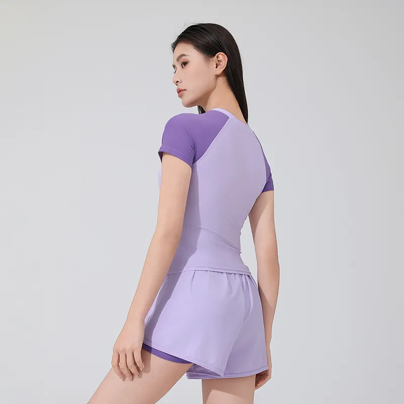 QIAODAN Adults Two Piece Swimsuit Women's Purple-4