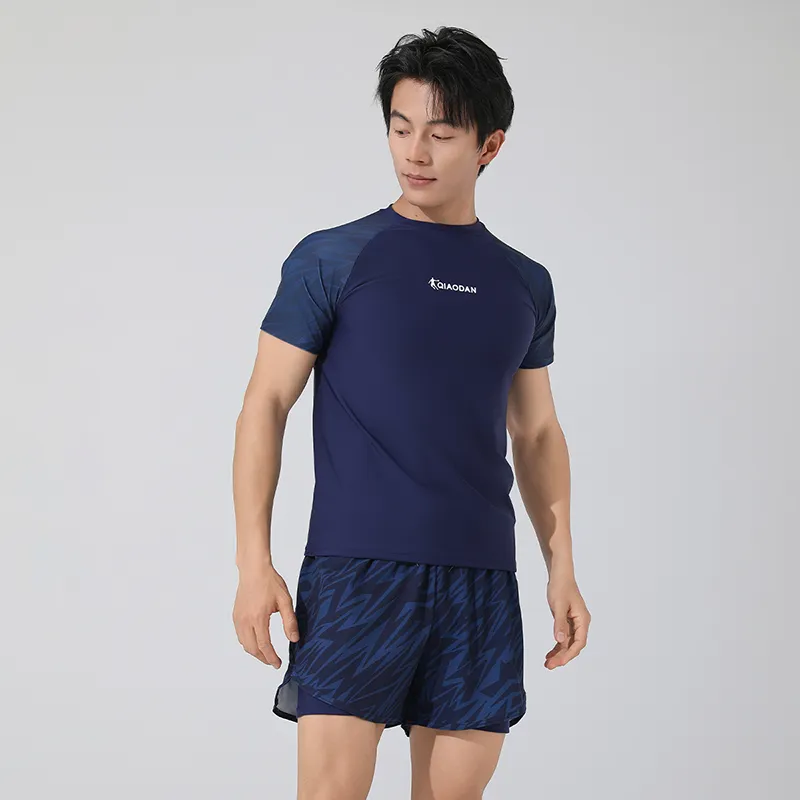 QIAODAN Men's Swimwear Men Dark Blue-4