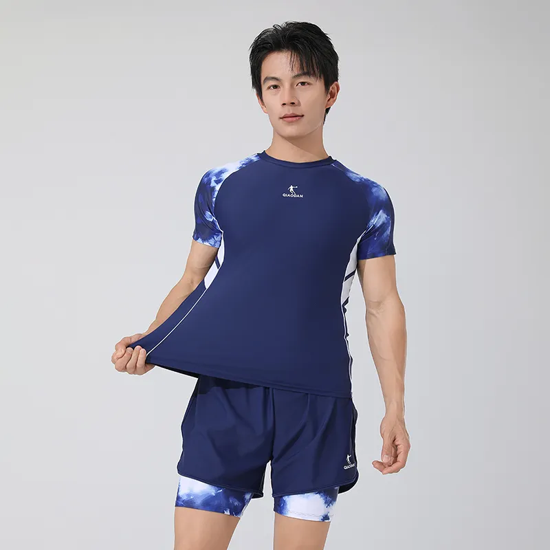 QIAODAN Men's Swimwear Men's Deep Sea Blue-3