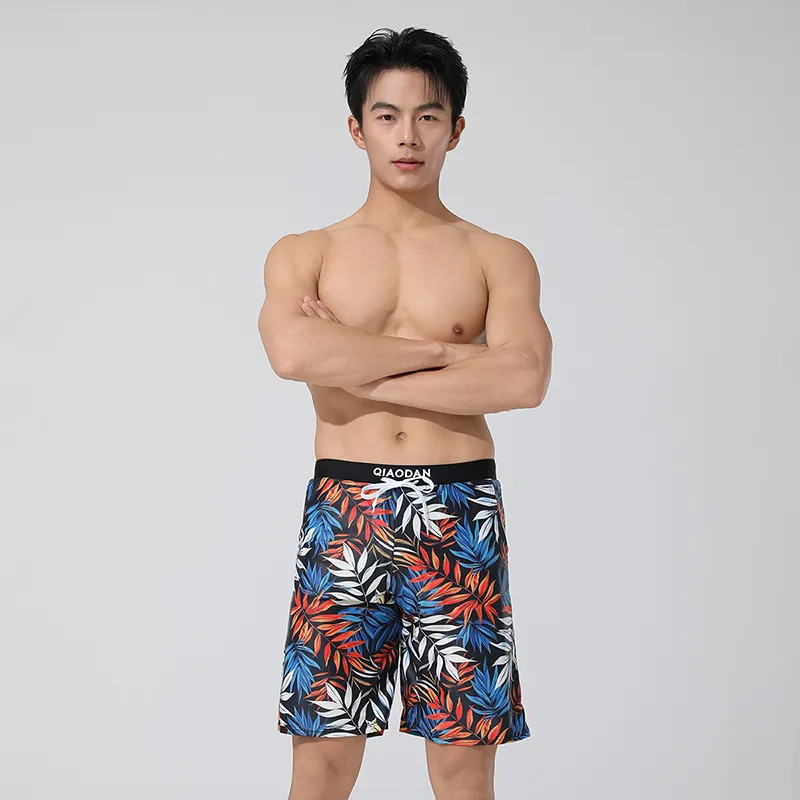 QIAODAN Adults Swimming Shorts Men's Black-4