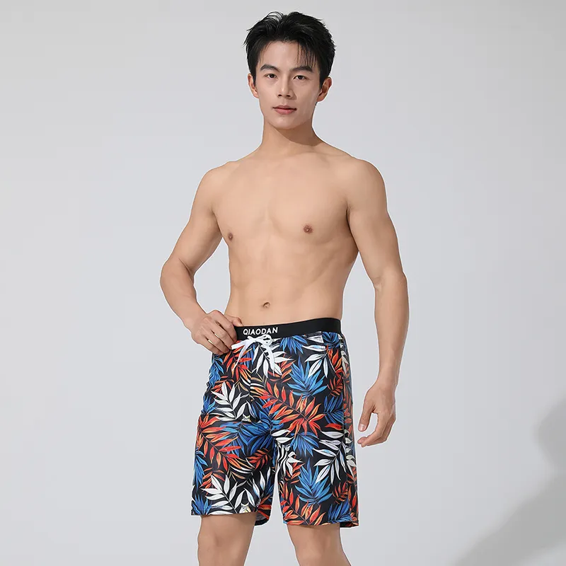 QIAODAN Adults Swimming Shorts Men's Black-2