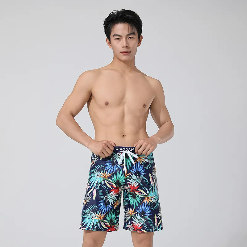 QIAODAN Adults Swimming Shorts Men's Navy Blue-3