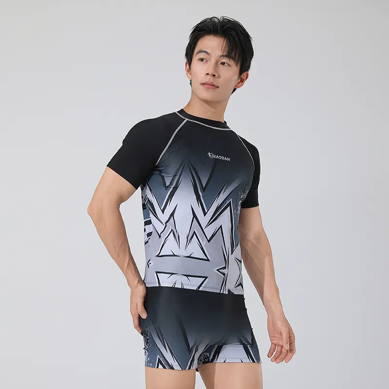 QIAODAN Men's Swimwear Men Black-2