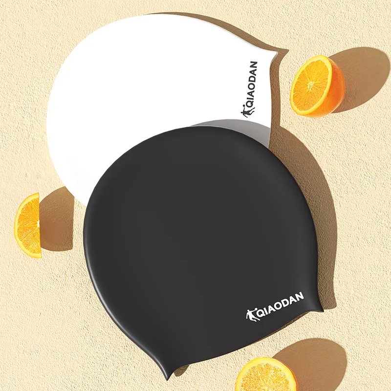 QIAODAN Adults Swimming Cap Silicone Unisex 19.5*22cm-3