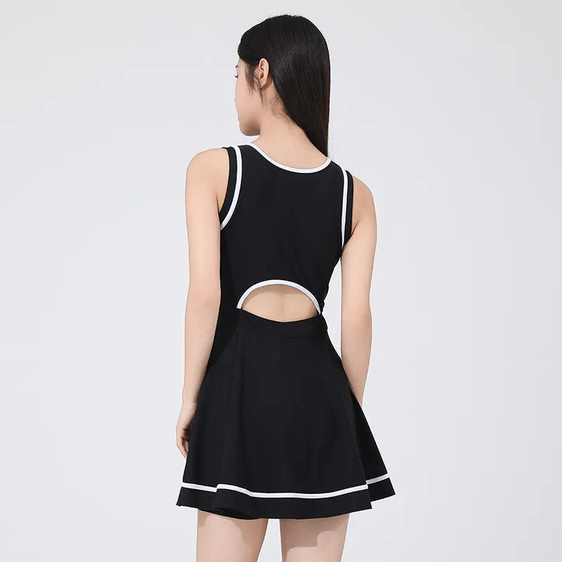 QIAODAN Adults One Piece Swim Dresses & Skirts Women's-10