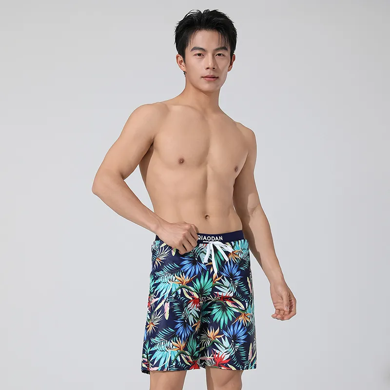 QIAODAN Adults Swimming Shorts Men's Navy Blue-2