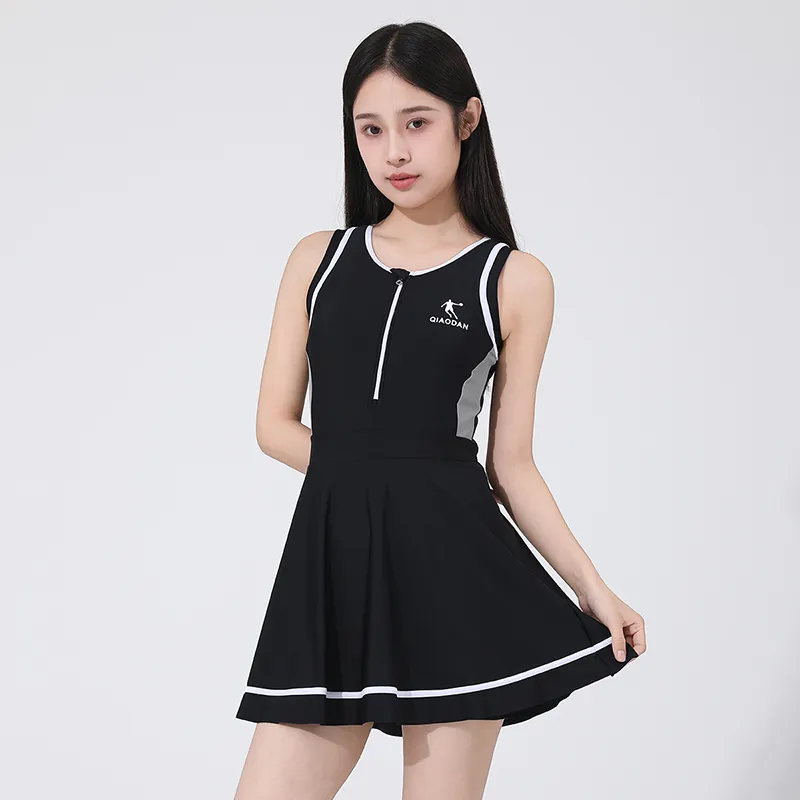 QIAODAN Adults One Piece Swim Dresses & Skirts Women's-11