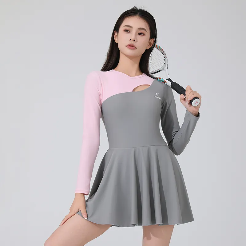 QIAODAN Adults One Piece Swim Dresses & Skirts Women's-9