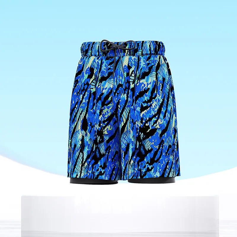 QIAODAN Adults Swimming Shorts Racing Swim Pants Men's Blue-2