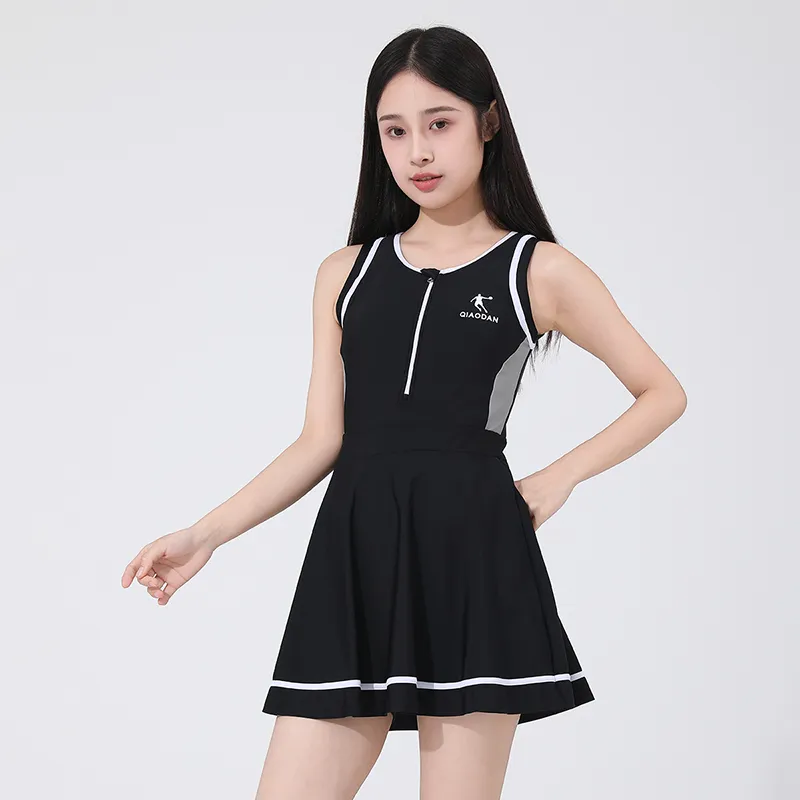 QIAODAN Adults One Piece Swim Dresses & Skirts Women's-12