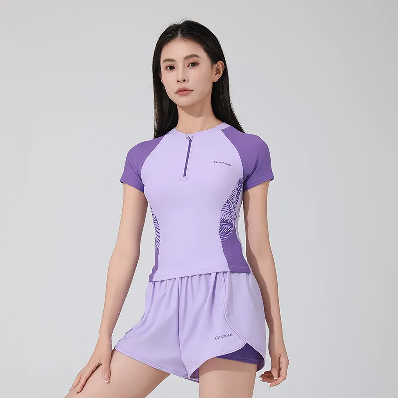 QIAODAN Adults Two Piece Swimsuit Women's Purple-3