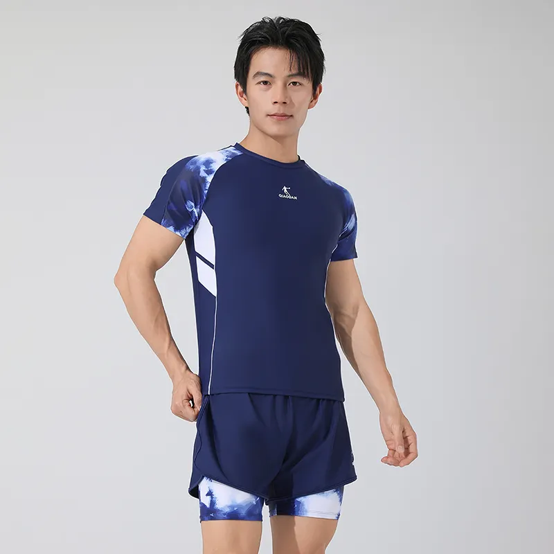 QIAODAN Men's Swimwear Men's Deep Sea Blue-2