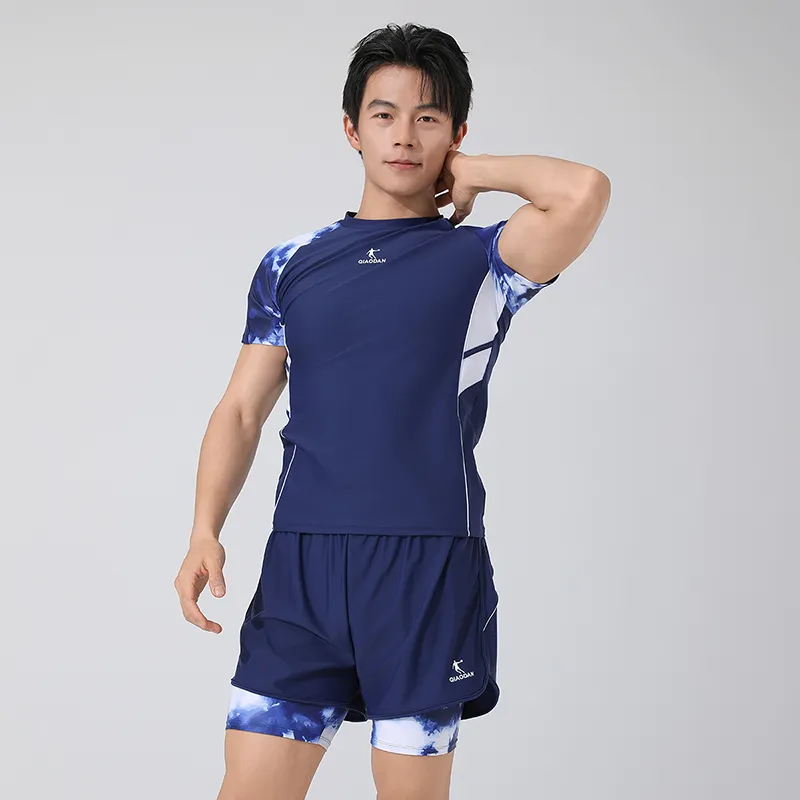 QIAODAN Men's Swimwear Men's Deep Sea Blue-4