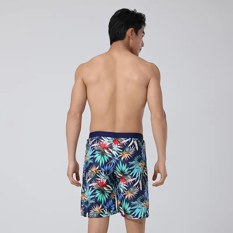 QIAODAN Adults Swimming Shorts Men's Navy Blue-4