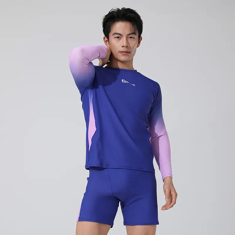 QIAODAN Men's Swimwear Men Gentian Violet-4