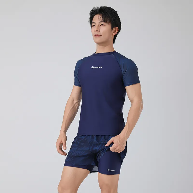 QIAODAN Men's Swimwear Men Dark Blue-3