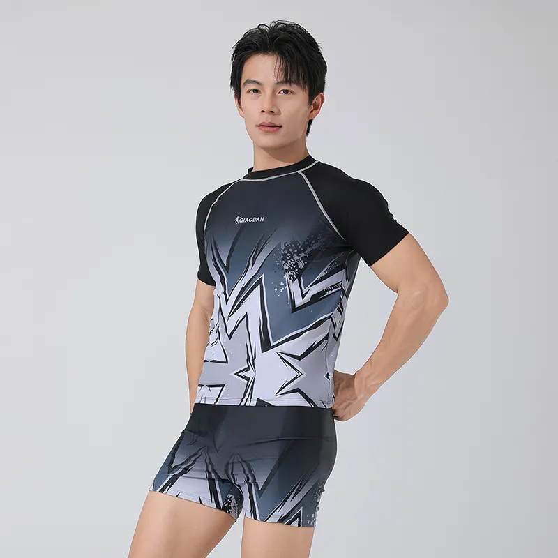 QIAODAN Men's Swimwear Men Black-4
