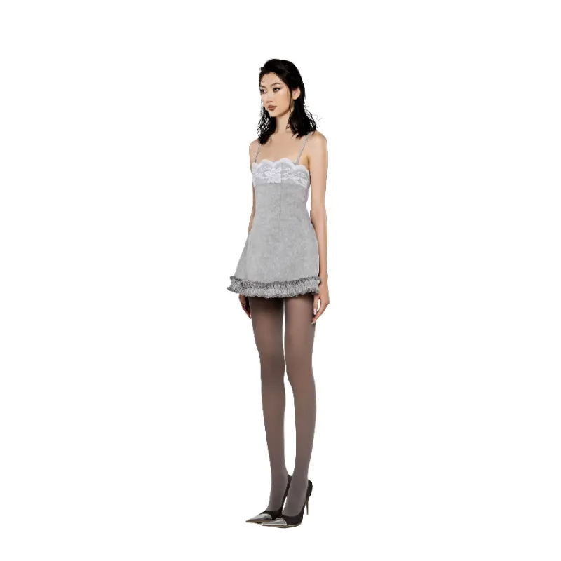 LSOUL Nelly Dress Slip Dress Women's Gray-4