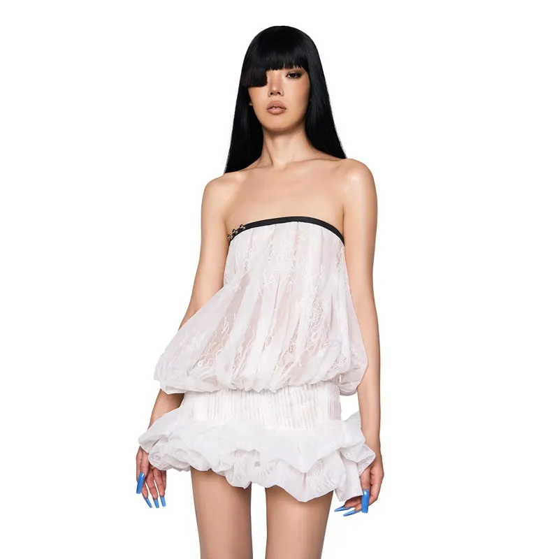 LSOUL Sleeveless Dresses Women's Ivory White-1