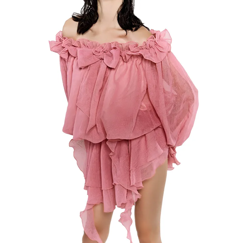 LSOUL Stacy Set Skirt Set Women's Pink-3