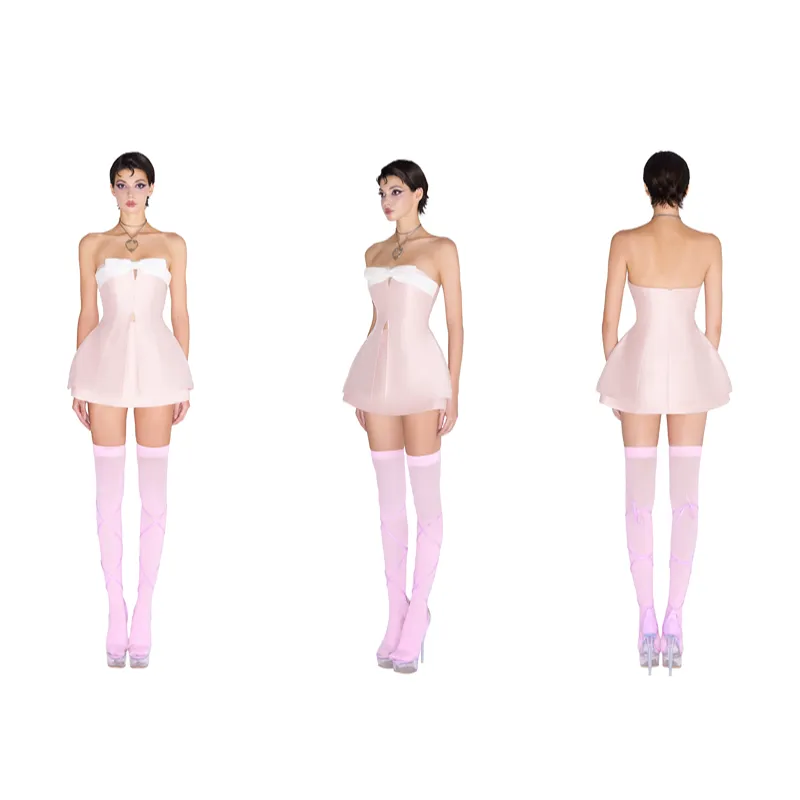 LSOUL Alyssa Set Skirt Set Women's Pink-2