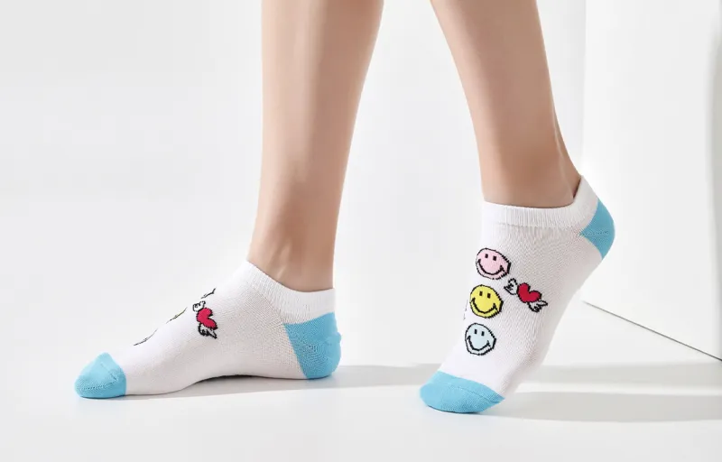 SMILEY Ankle Socks Unisex 3 Pack-4