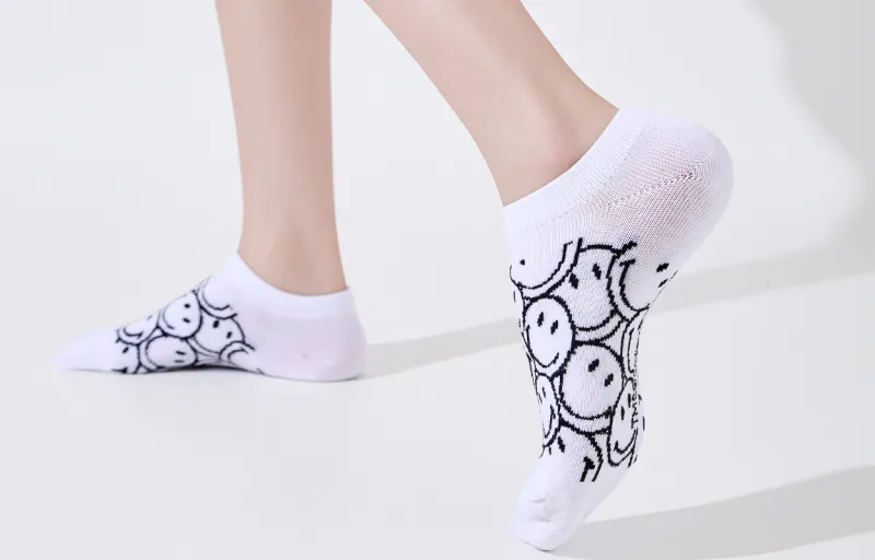 SMILEY No Show Socks Unisex 3 Pack-2