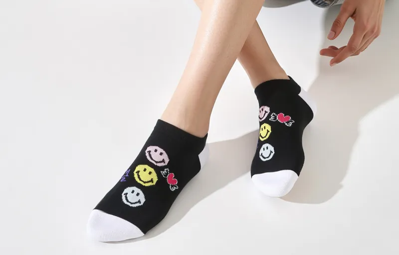 SMILEY Ankle Socks Unisex 3 Pack-2