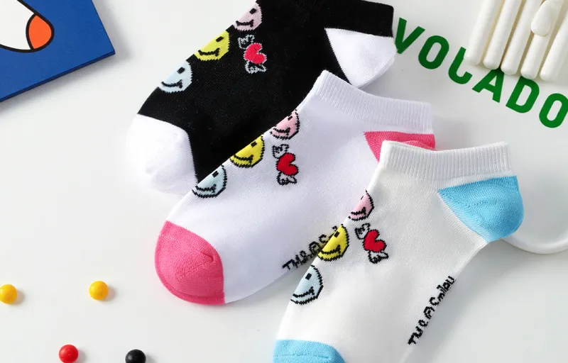SMILEY Ankle Socks Unisex 3 Pack-1
