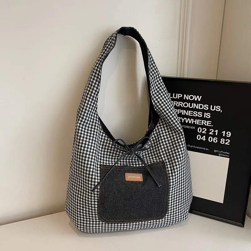 Yalu Denim Shoulder Bag Unisex Multicolor-3