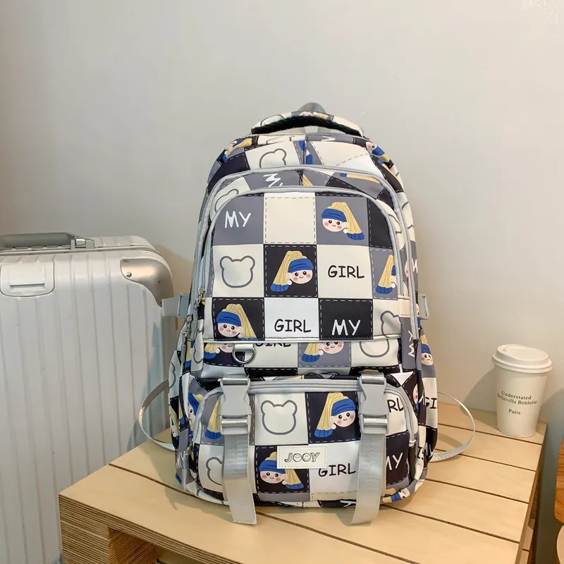 Yalu Nylon Backpack Unisex Multicolor-17
