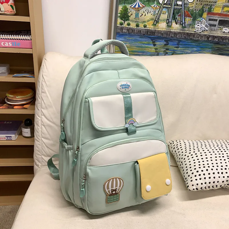 Yalu Nylon Backpack Unisex Multicolor-4