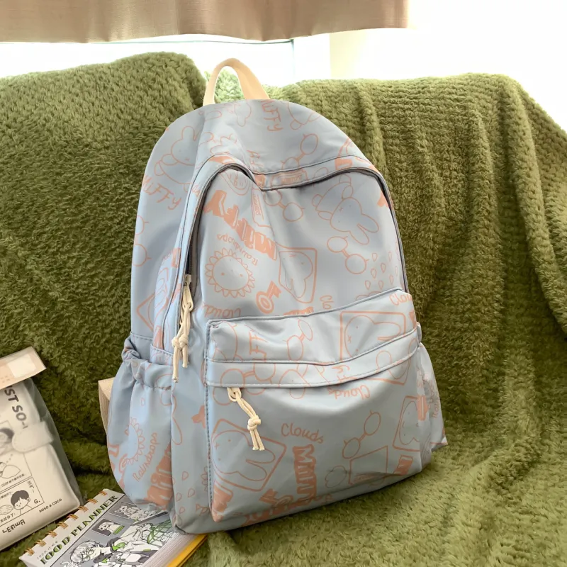 Yalu Nylon Backpack Unisex Multicolor-4
