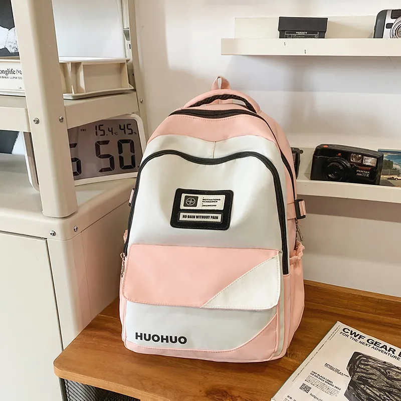 Yalu Nylon Backpack Unisex Multicolor-8