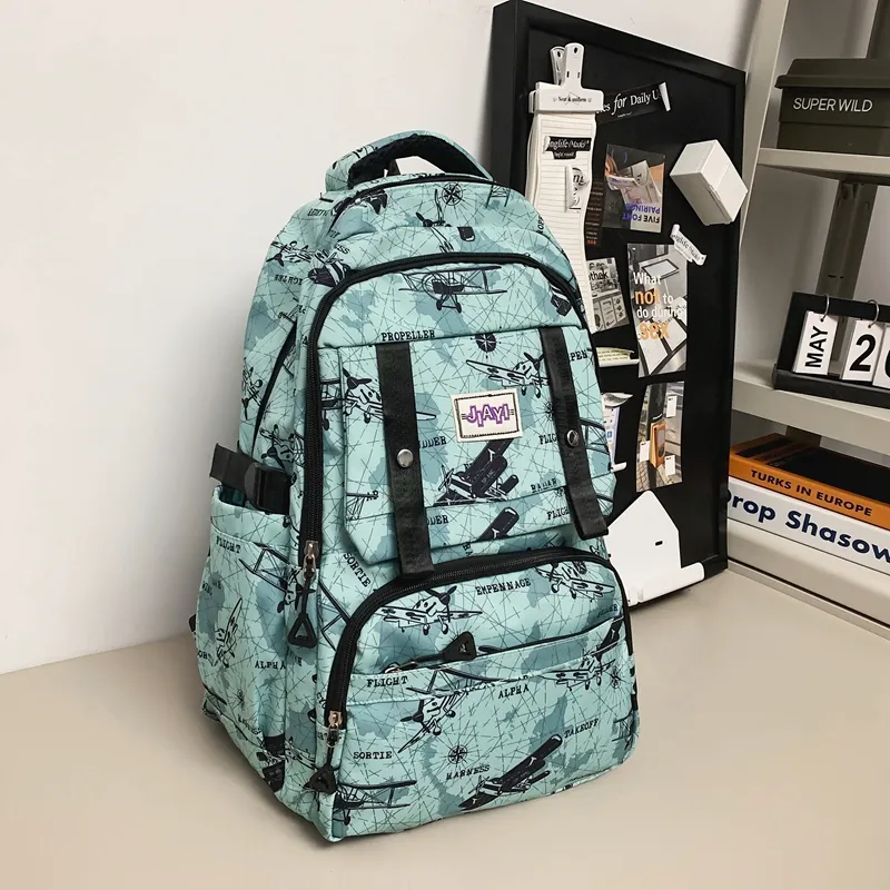 Yalu Nylon Backpack Unisex Multicolor-8