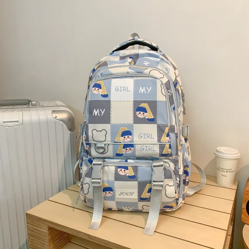 Yalu Nylon Backpack Unisex Multicolor-5