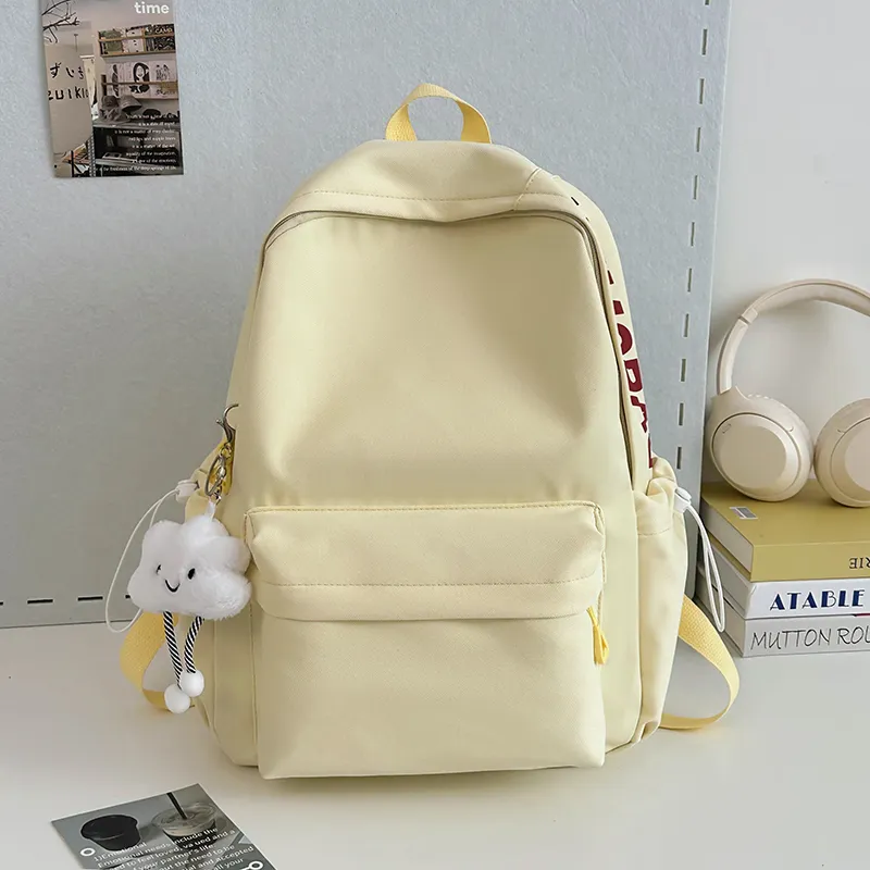 Yalu Nylon Backpack Regular Unisex Multicolor-10