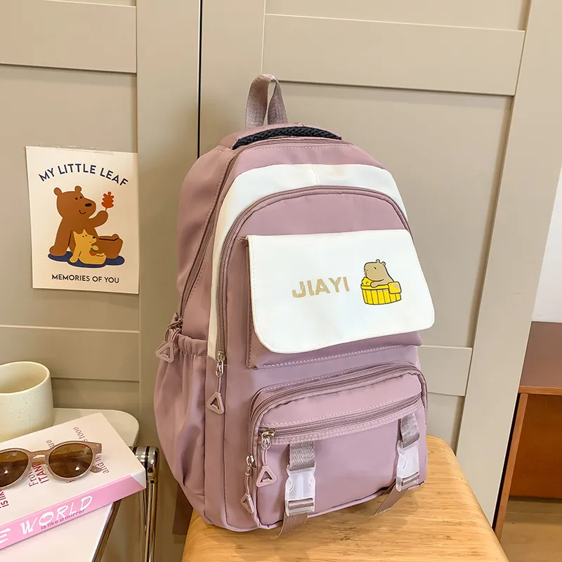 Yalu Nylon Backpack Unisex Multicolor-10