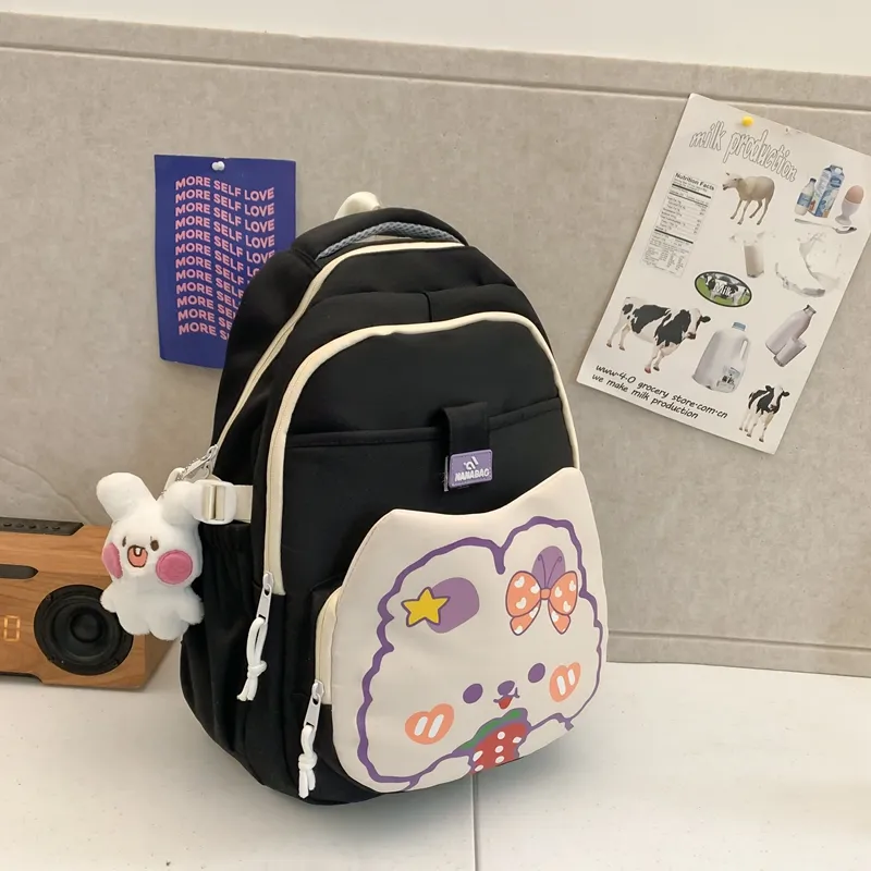 Yalu Nylon Backpack Unisex Multicolor-1