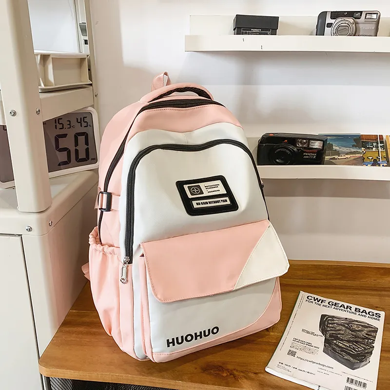 Yalu Nylon Backpack Unisex Multicolor-7