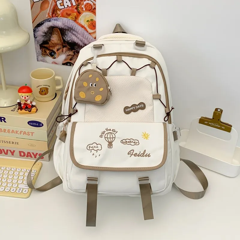 Yalu Nylon Backpack Regular Unisex Multicolor-7