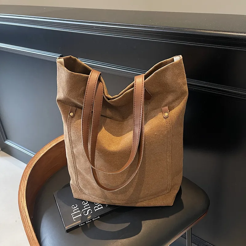 Yalu Canvas Bag, Tote Bag, Shoulder Bag Unisex Multicolor-5