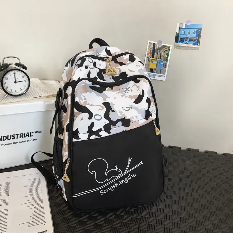 Yalu Nylon Backpack Unisex Multicolor-7